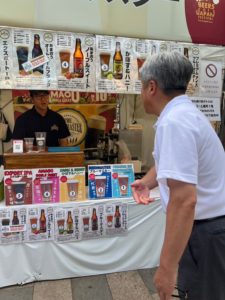 BEERS OF JAPAN FESTIVAL 2024のビール販売の出店