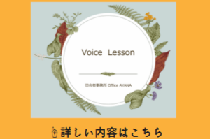 voice lesson のバナー画像