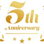 5th Anniversary のロゴ